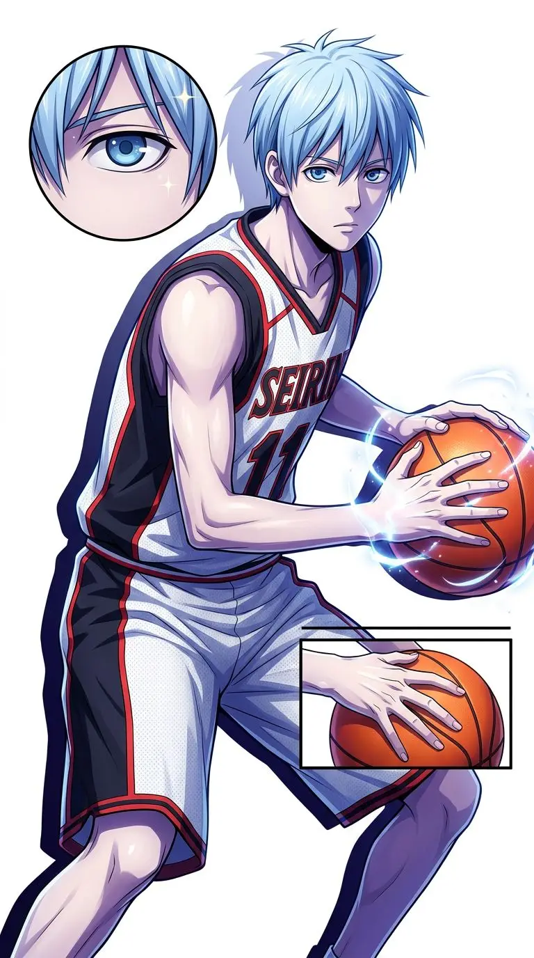 Kuroko Tetsuya portrait — AI comic character on TabStory