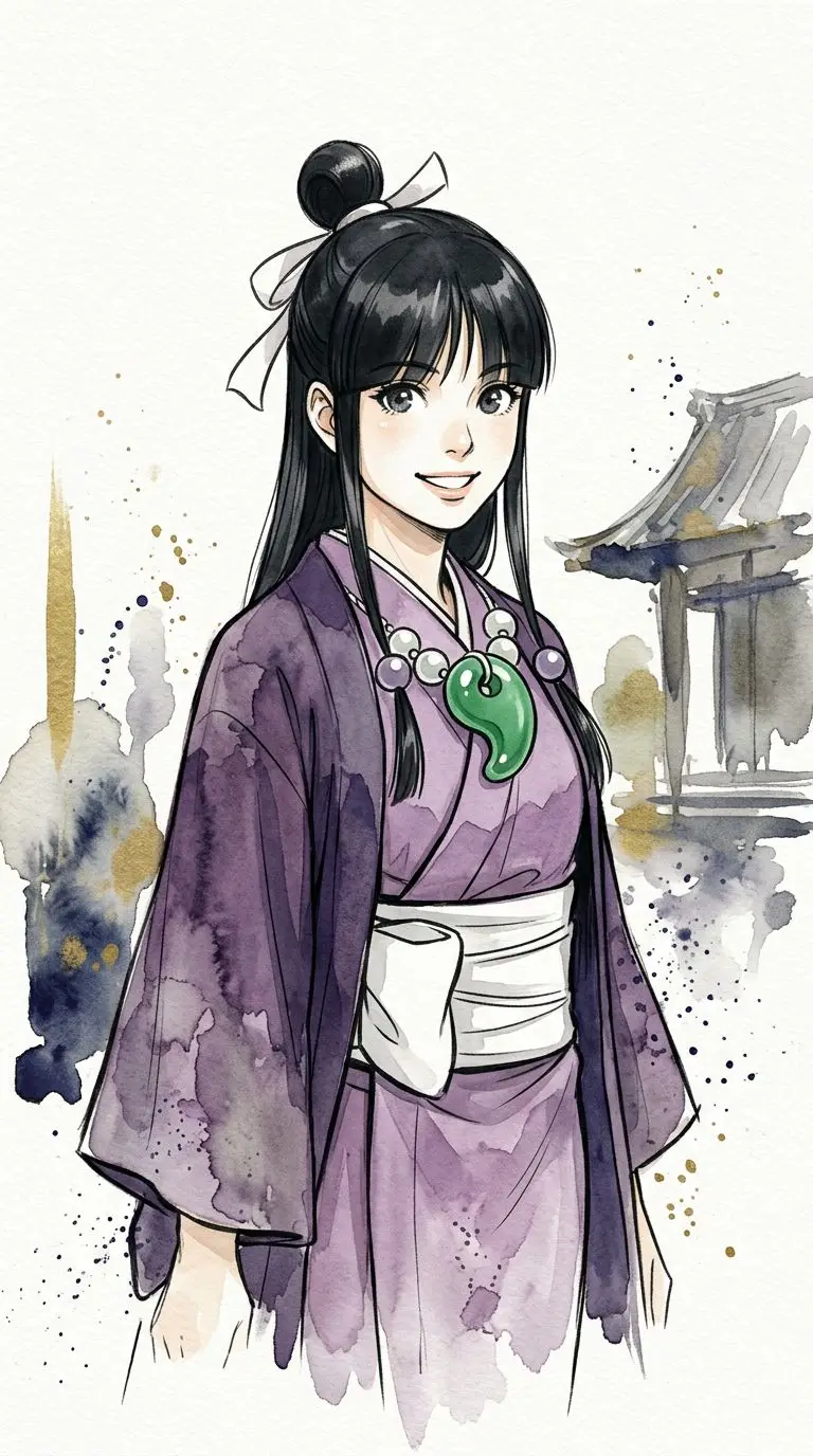 綾里真宵 portrait — AI comic character on TabStory