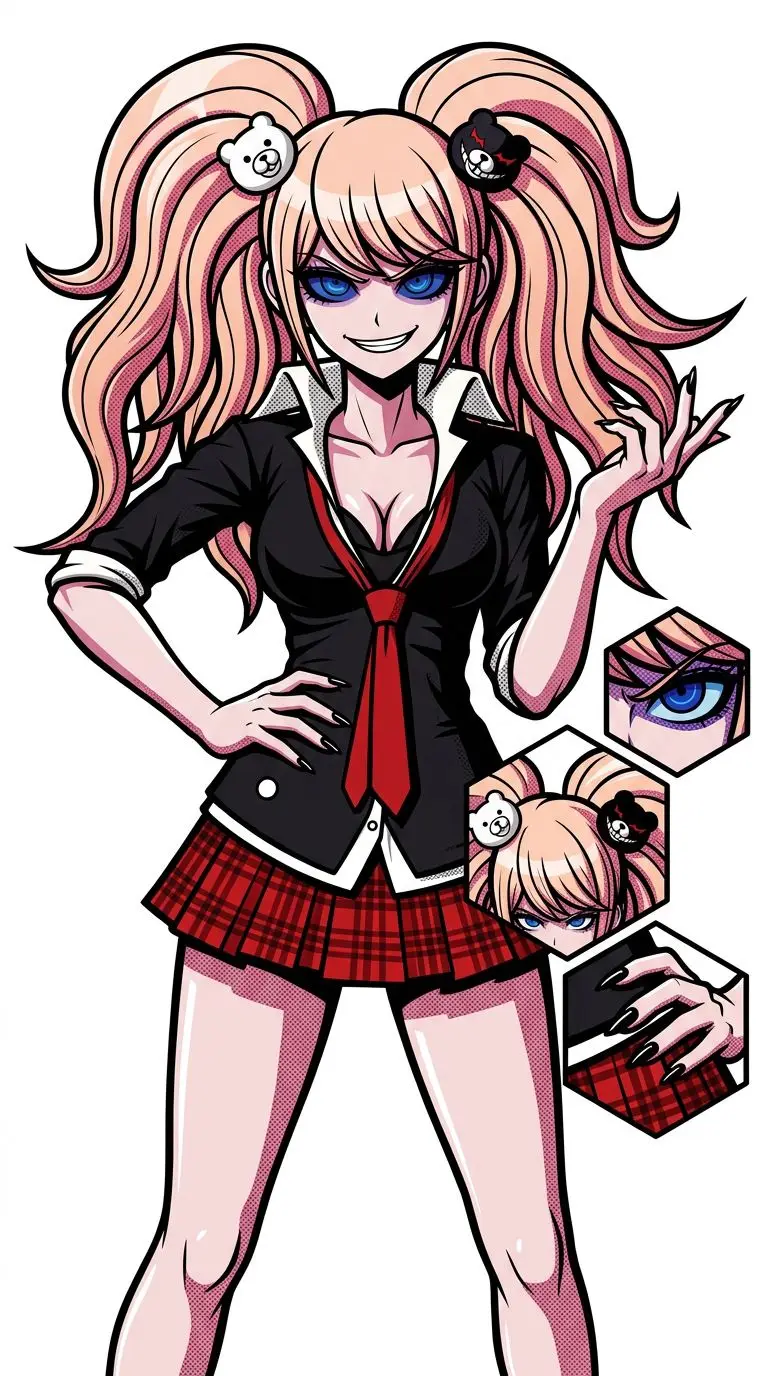 江ノ島盾子 portrait — AI comic character on TabStory