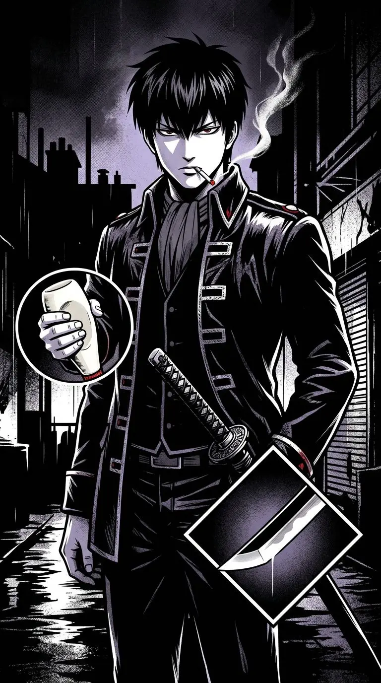 Toshiro Hijikata portrait — AI comic character on TabStory