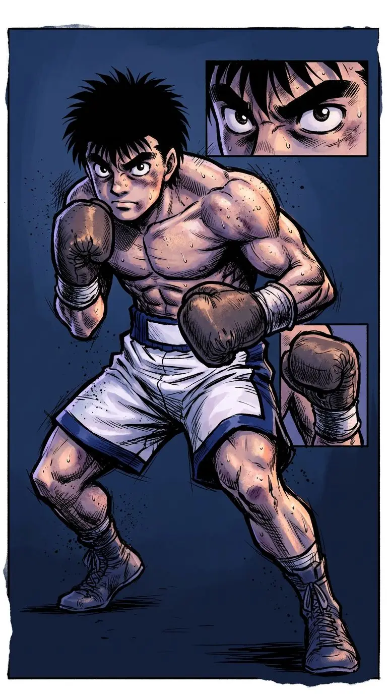 Ippo Makunouchi portrait — AI comic character on TabStory
