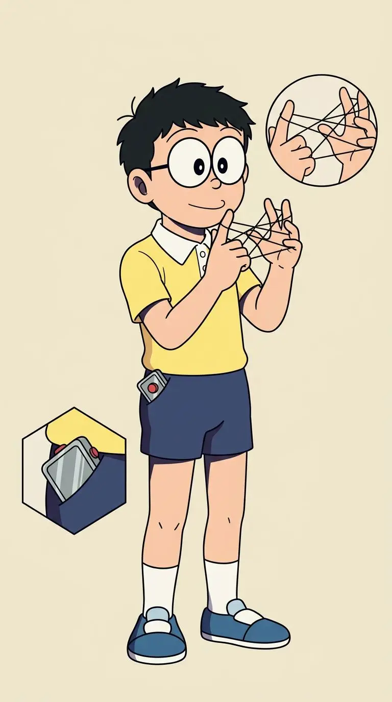 Nobita Nobi portrait — AI comic character on TabStory