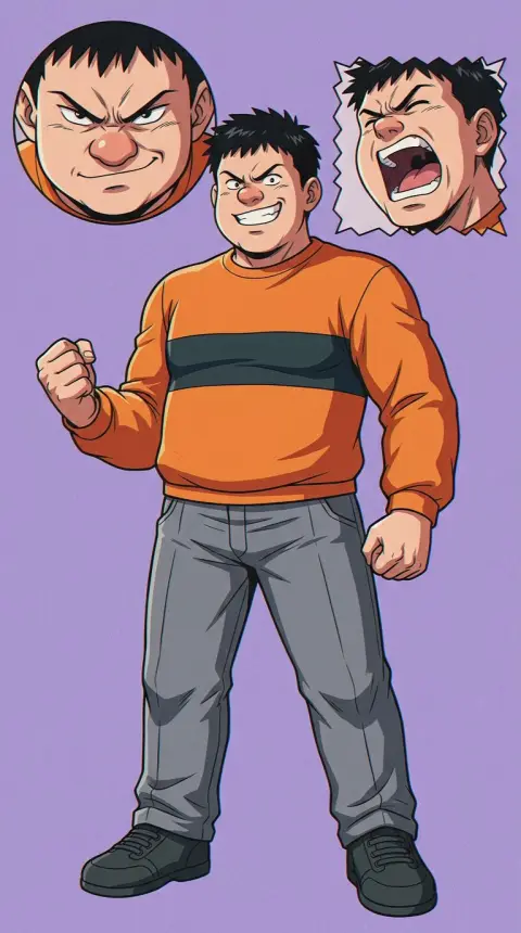 Takeshi Goda (Gian) — AI comic character