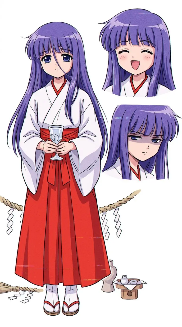 古手梨花 portrait — AI comic character on TabStory