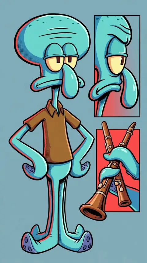 Squidward Tentacles — AI comic character