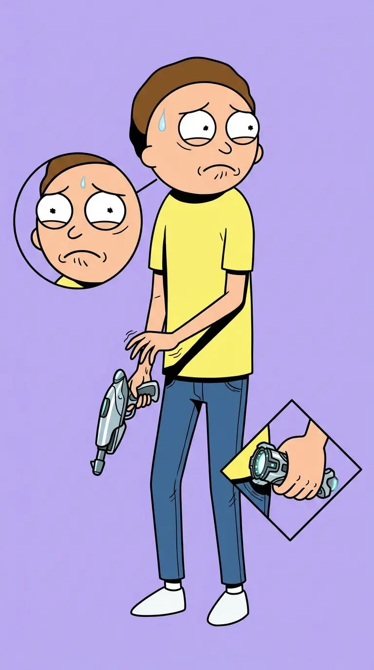 Morty Smith portrait — AI comic character on TabStory