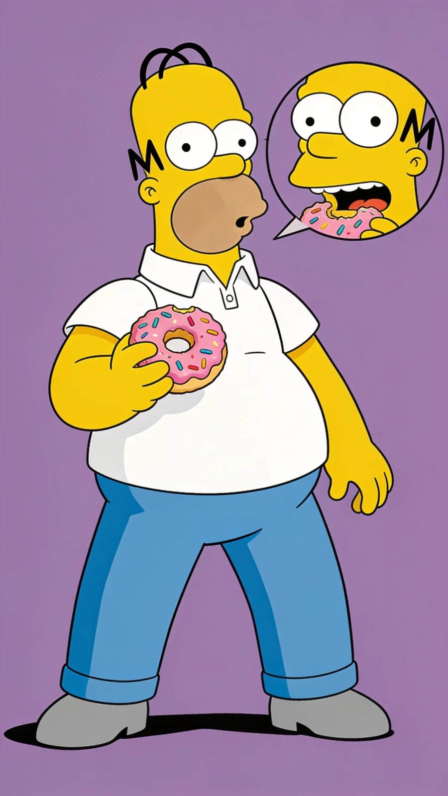 Homer Simpson portrait — AI comic character on TabStory