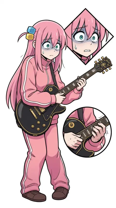 Hitori Gotoh — AI comic character
