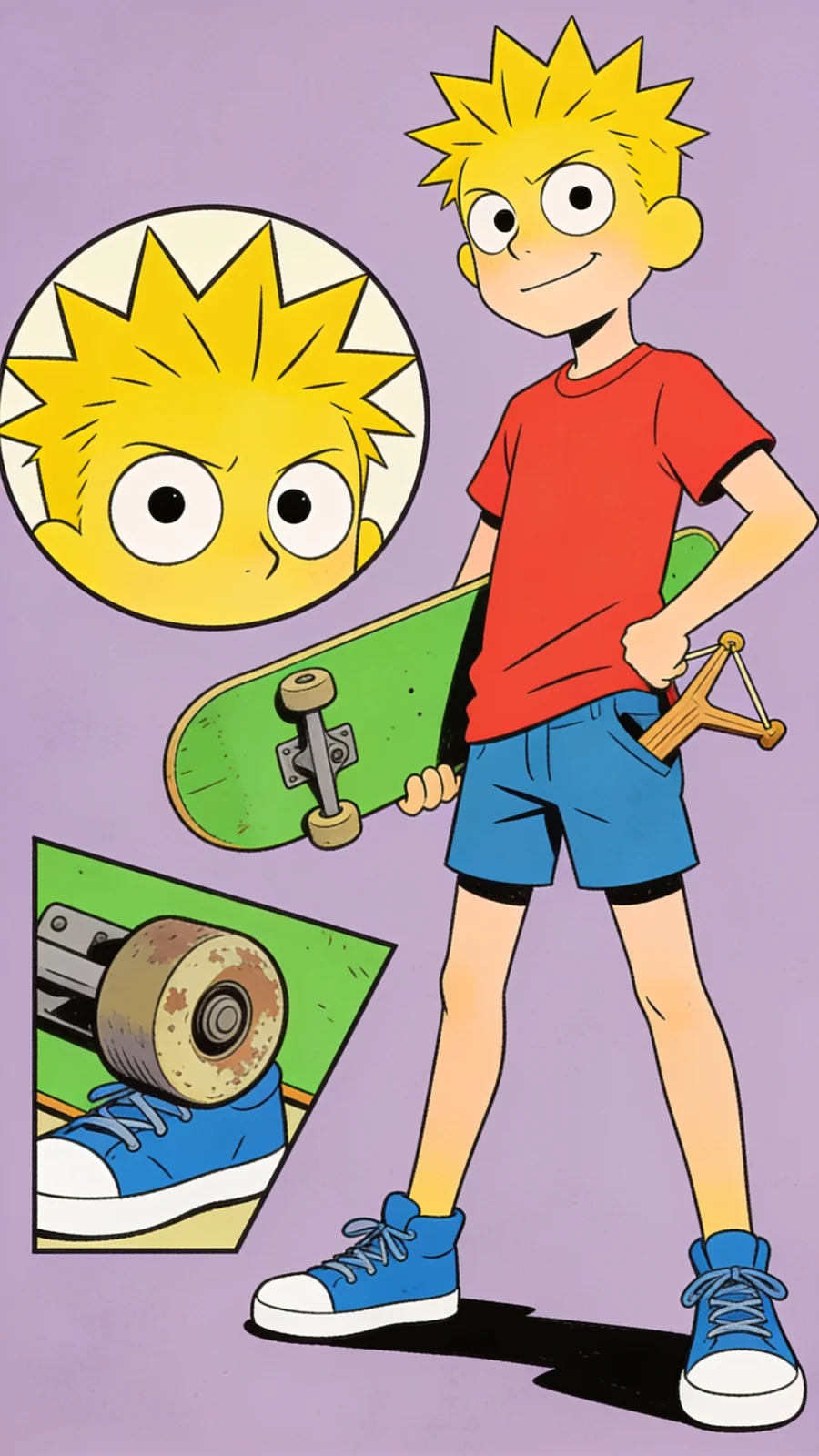 Bart Simpson portrait — AI comic character on TabStory