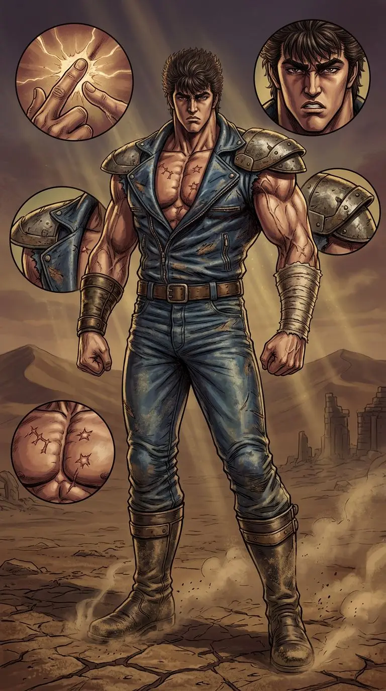ケンシロウ portrait — AI comic character on TabStory