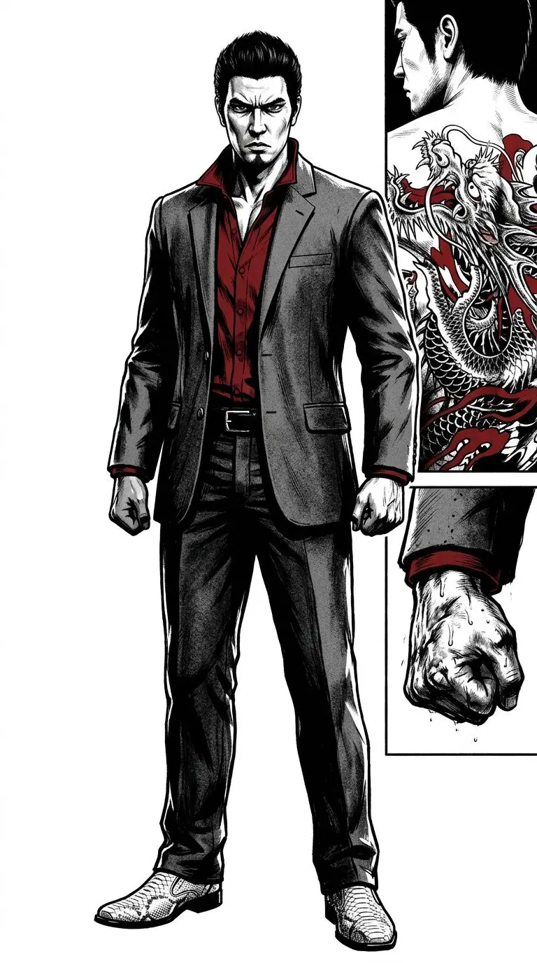 桐生一馬 portrait — AI comic character on TabStory