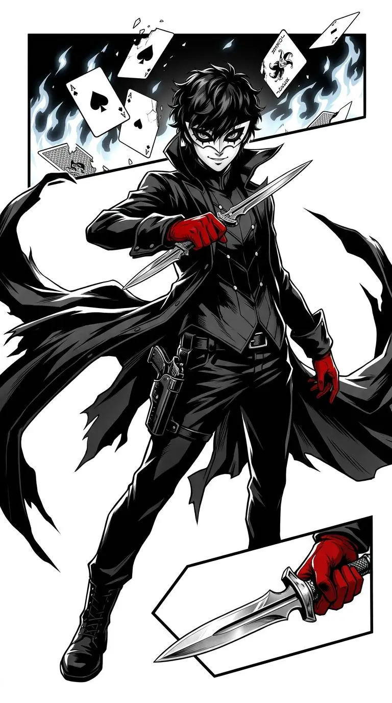 ジョーカー portrait — AI comic character on TabStory