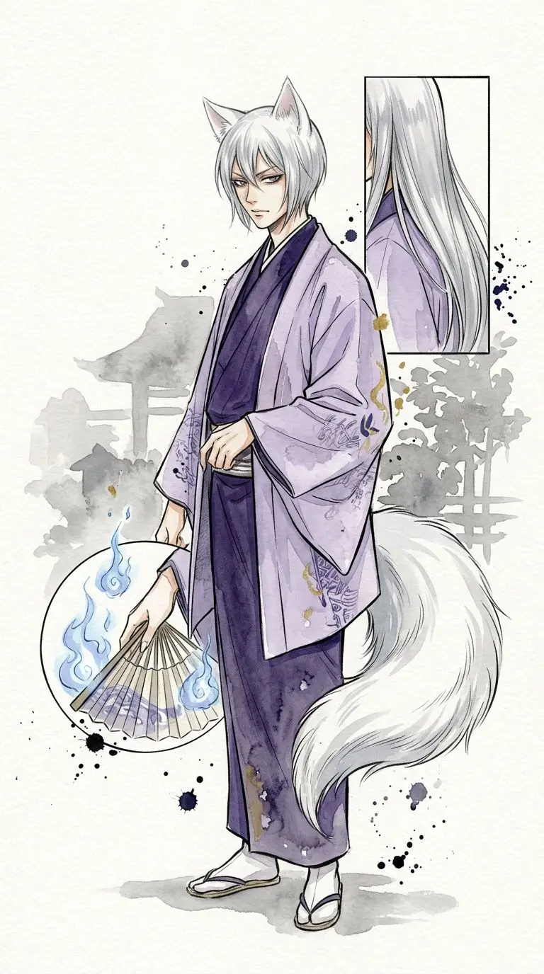 Tomoe portrait — AI comic character on TabStory