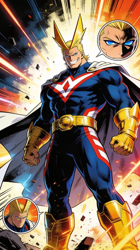 All Might — AI comic character