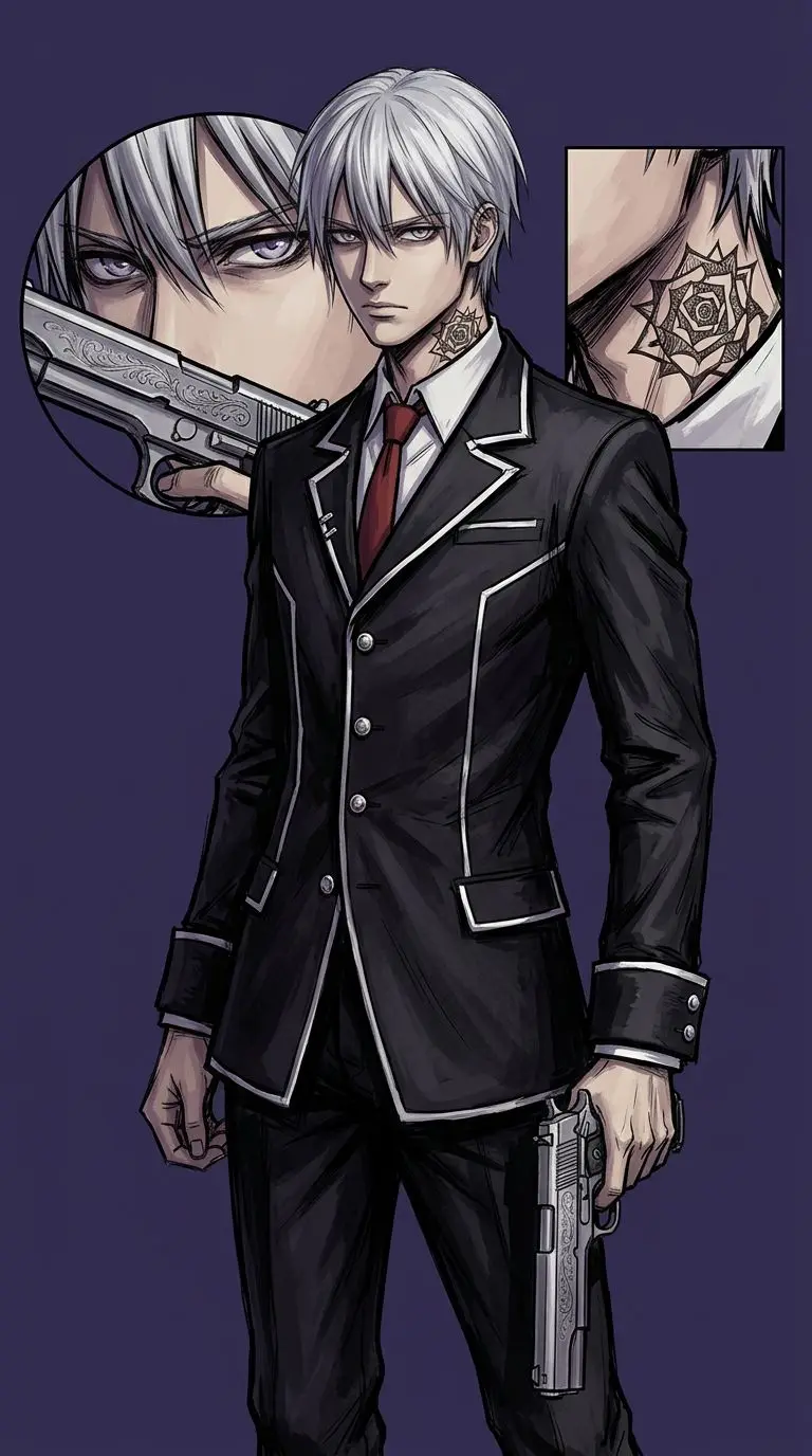 Zero Kiryu portrait — AI comic character on TabStory