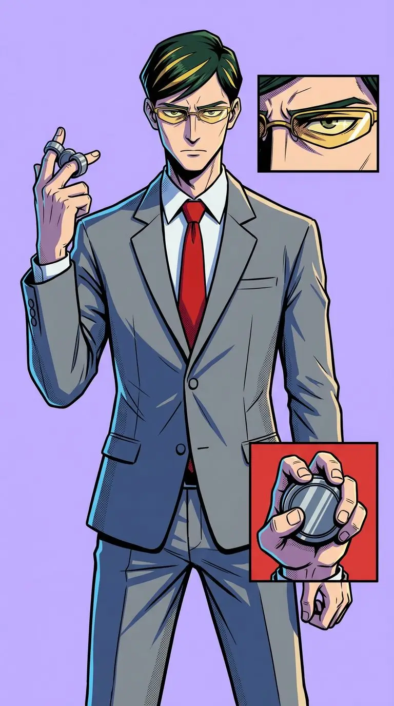 Sir Nighteye portrait — AI comic character on TabStory