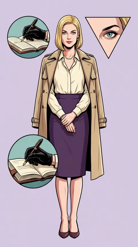 Amy Dunne — AI comic character
