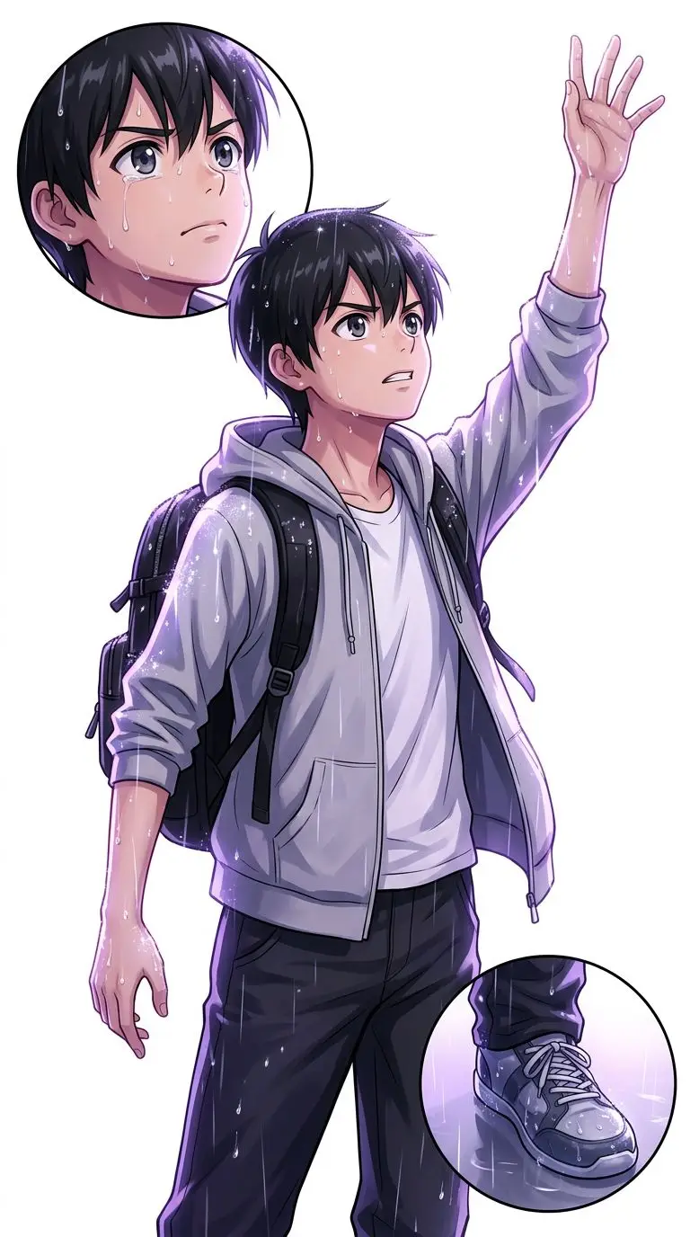 森嶋帆高 portrait — AI comic character on TabStory