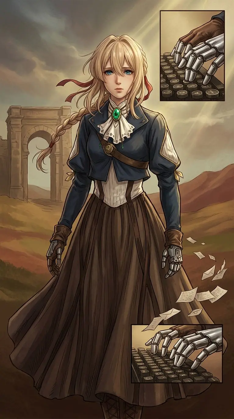 ヴァイオレット・エヴァーガーデン portrait — AI comic character on TabStory