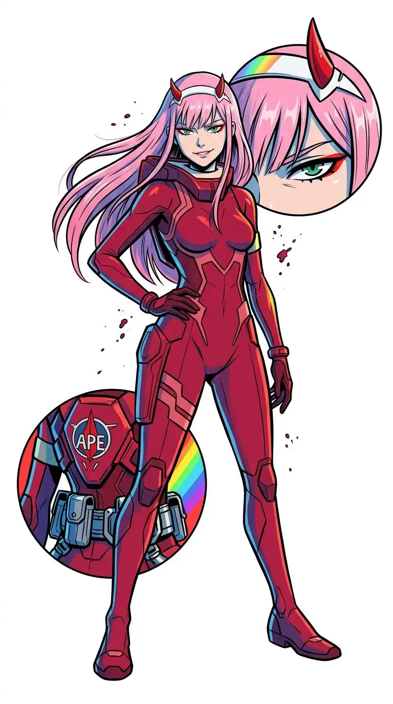 ゼロツー portrait — AI comic character on TabStory