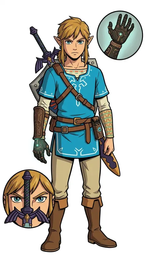 リンク — AI comic character