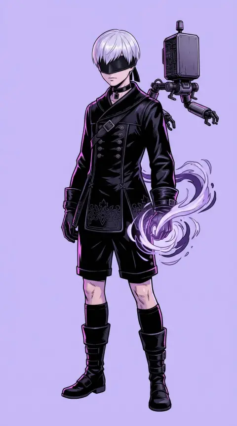 9S — related AI comic character