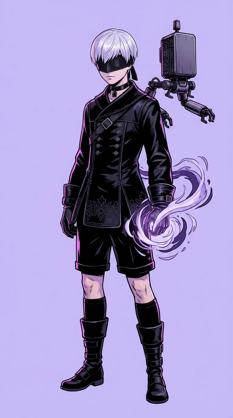 9S portrait — AI comic character on TabStory