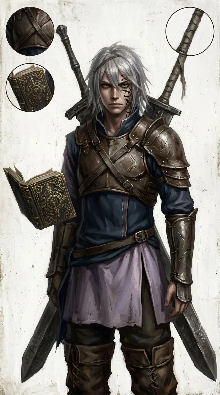 ニーア portrait — AI comic character on TabStory