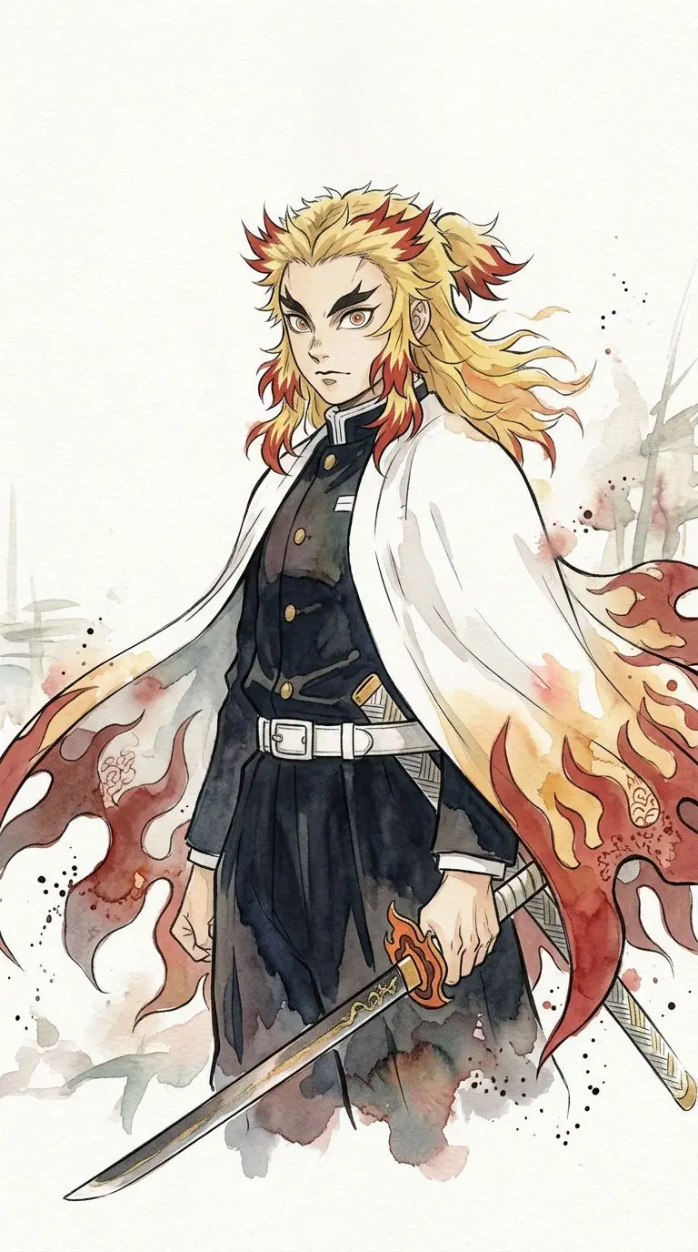 煉獄杏寿郎 portrait — AI comic character on TabStory