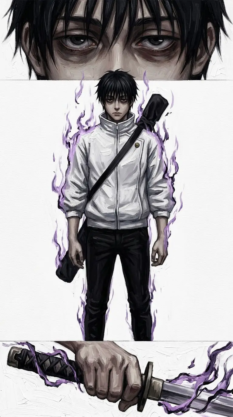 乙骨憂太 portrait — AI comic character on TabStory