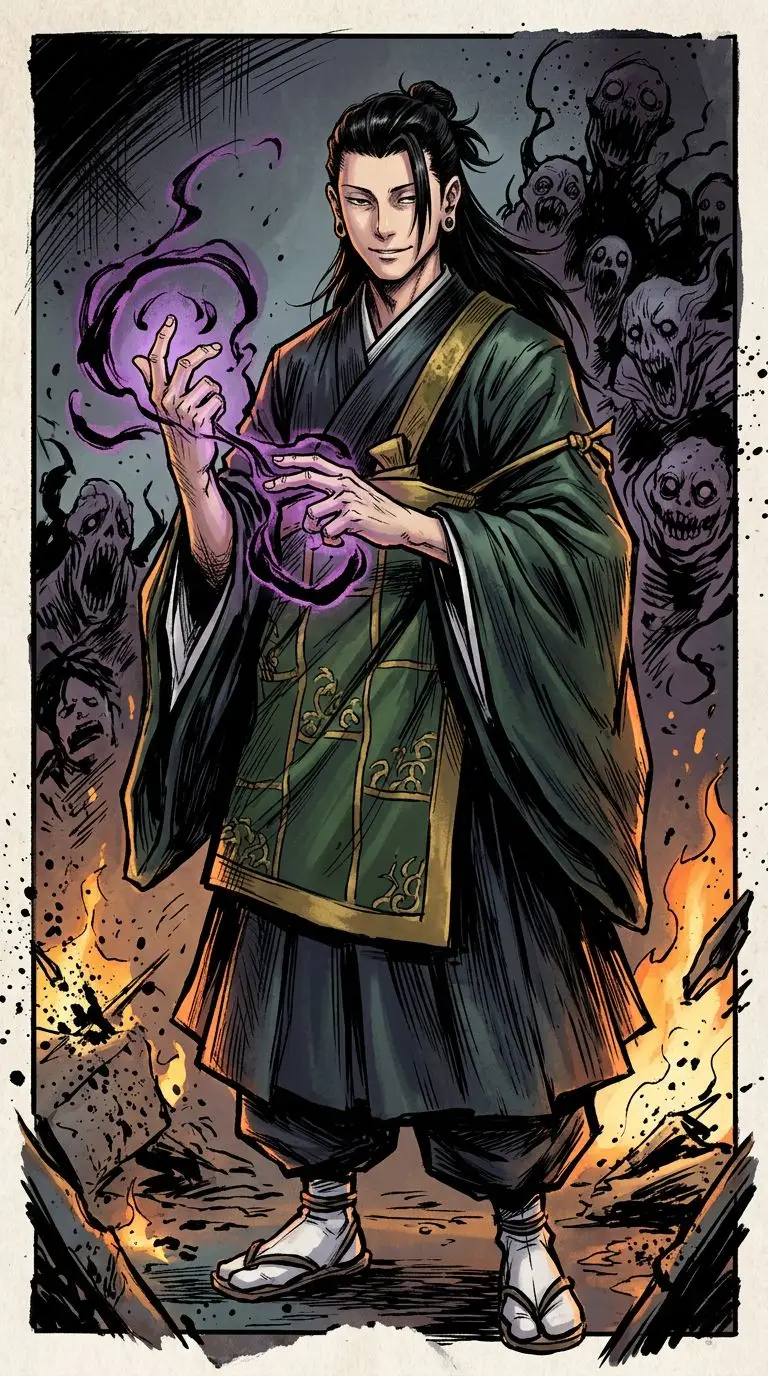 夏油傑 portrait — AI comic character on TabStory