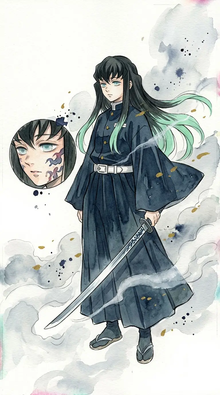 時透無一郎 portrait — AI comic character on TabStory