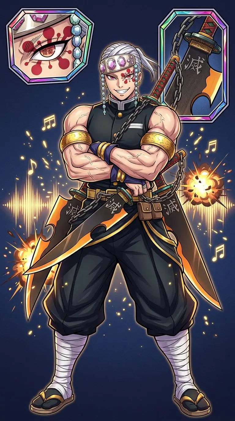 宇髄天元 portrait — AI comic character on TabStory