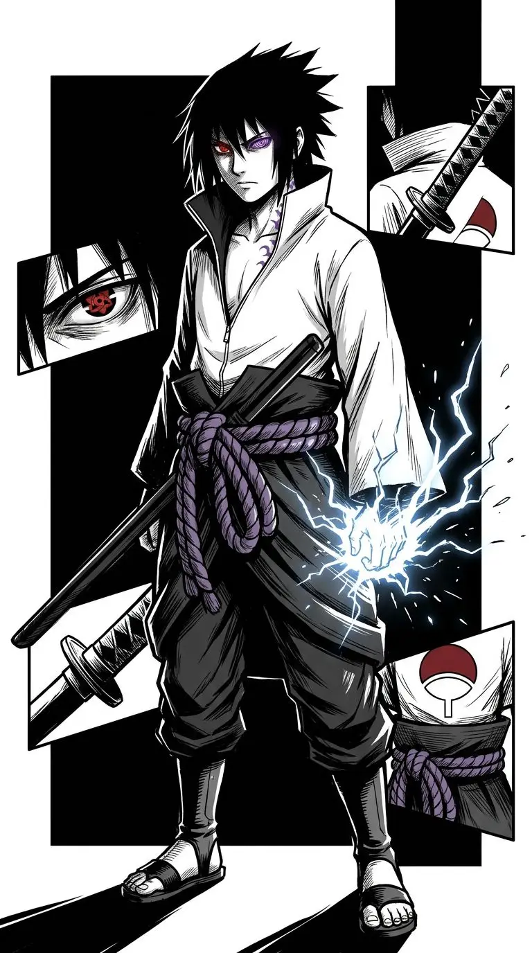 うちはサスケ portrait — AI comic character on TabStory