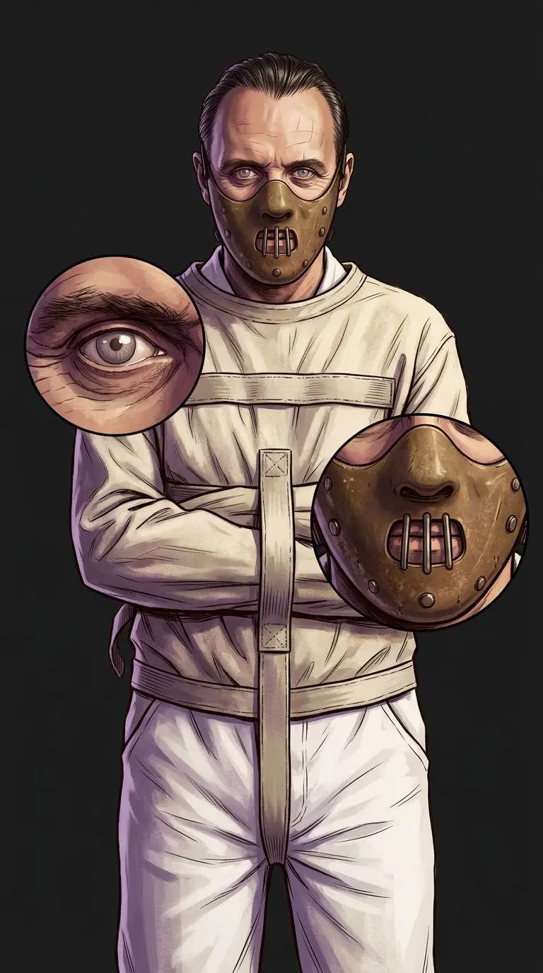 Hannibal Lecter portrait — AI comic character on TabStory