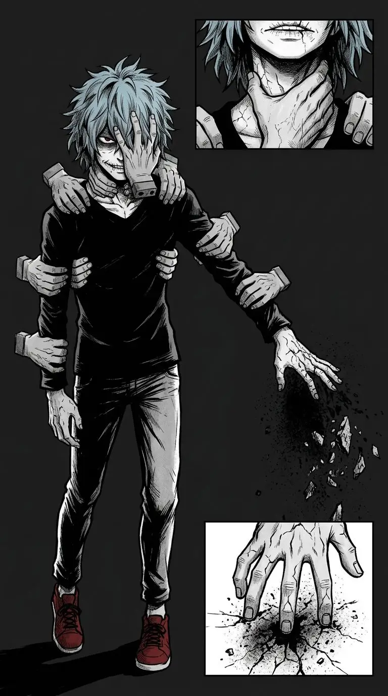 死柄木弔 portrait — AI comic character on TabStory
