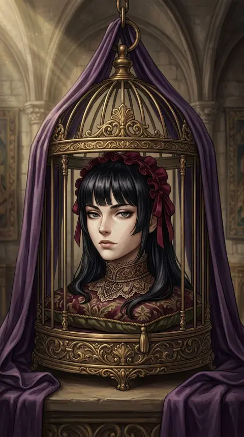 輪堂鴉夜 — related AI comic character