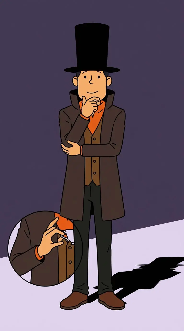 レイトン教授 portrait — AI comic character on TabStory