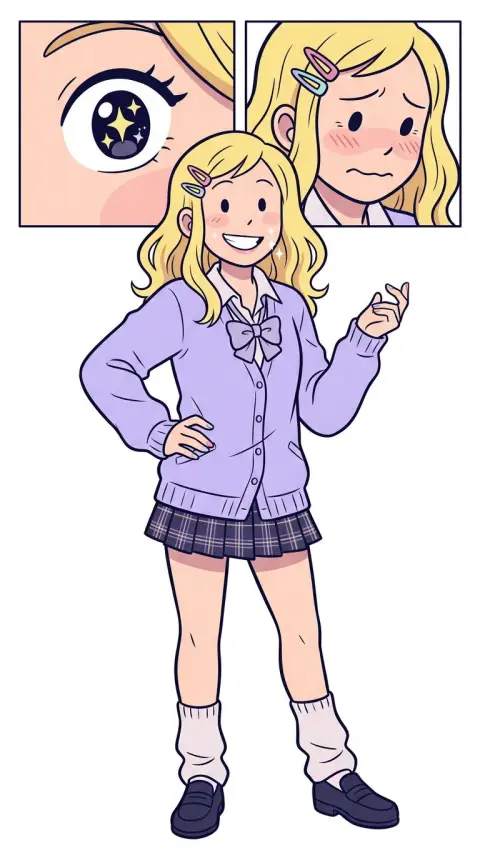 鈴木 — related AI comic character