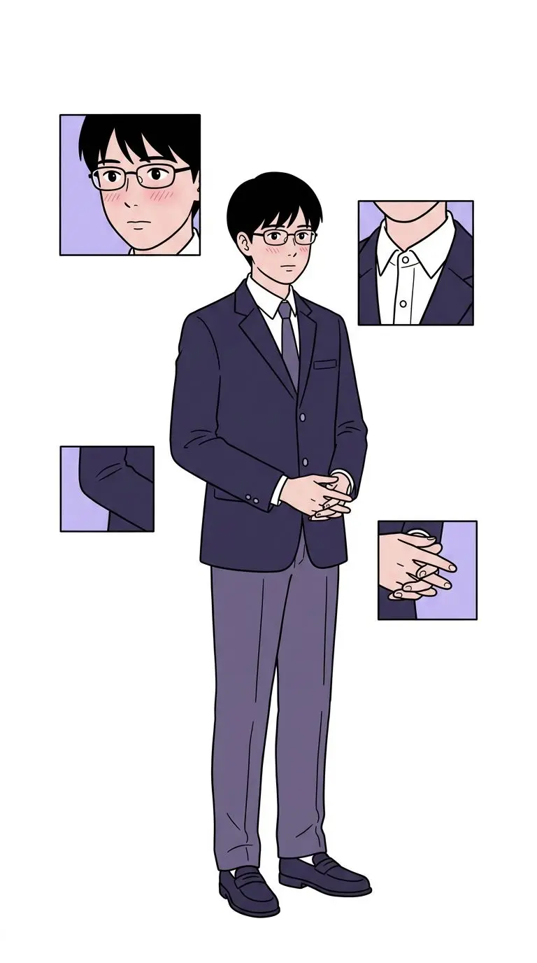 谷 portrait — AI comic character on TabStory