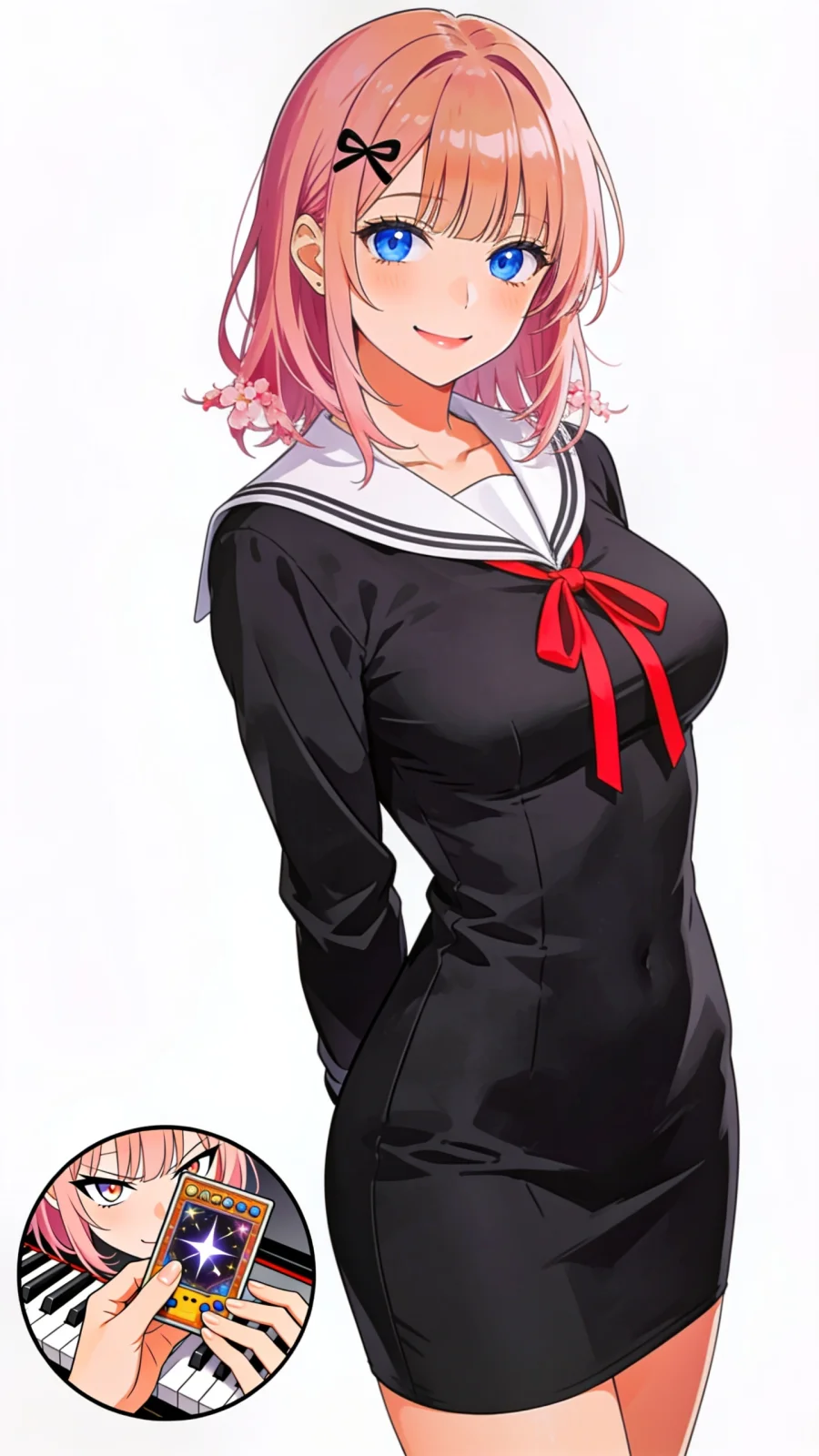 藤原千花 portrait — AI comic character on TabStory