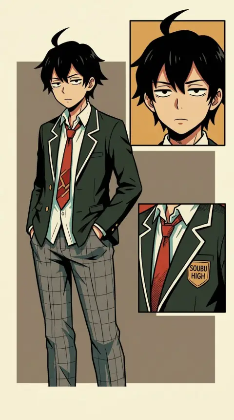 比企谷八幡 — related AI comic character