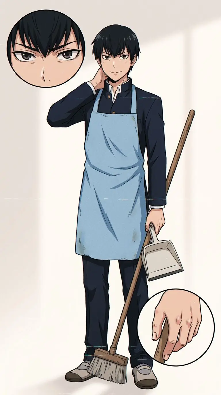 高須竜児 portrait — AI comic character on TabStory