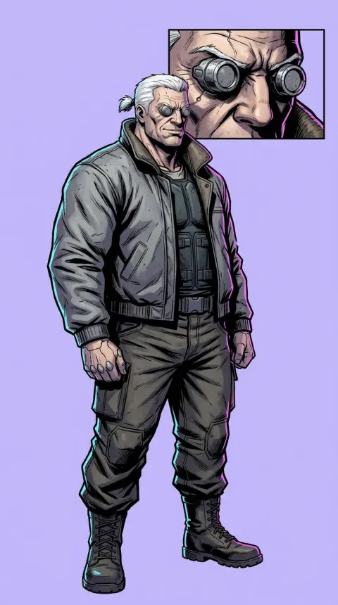 Batou — AI comic character