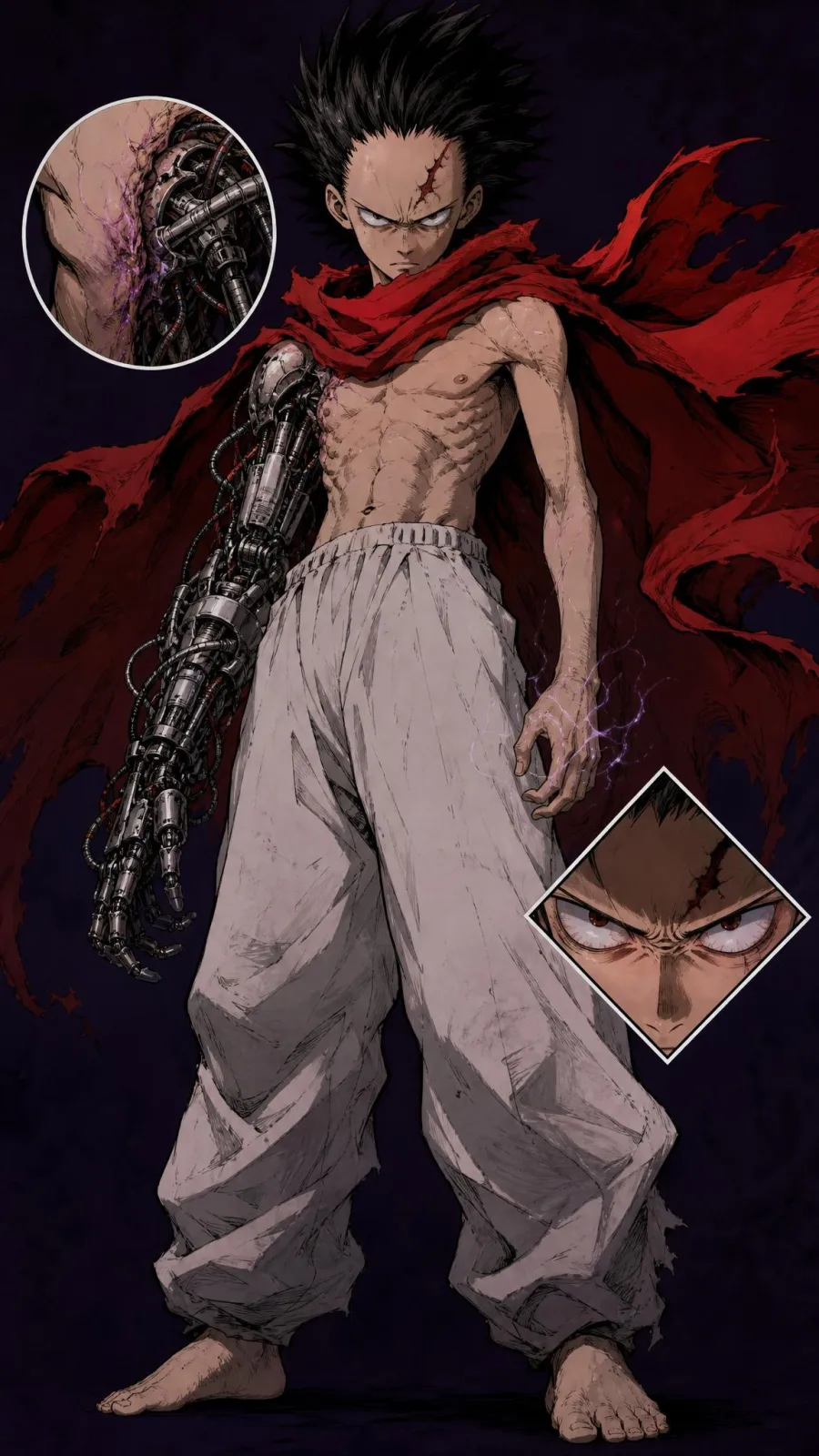 Tetsuo Shima portrait — AI comic character on TabStory