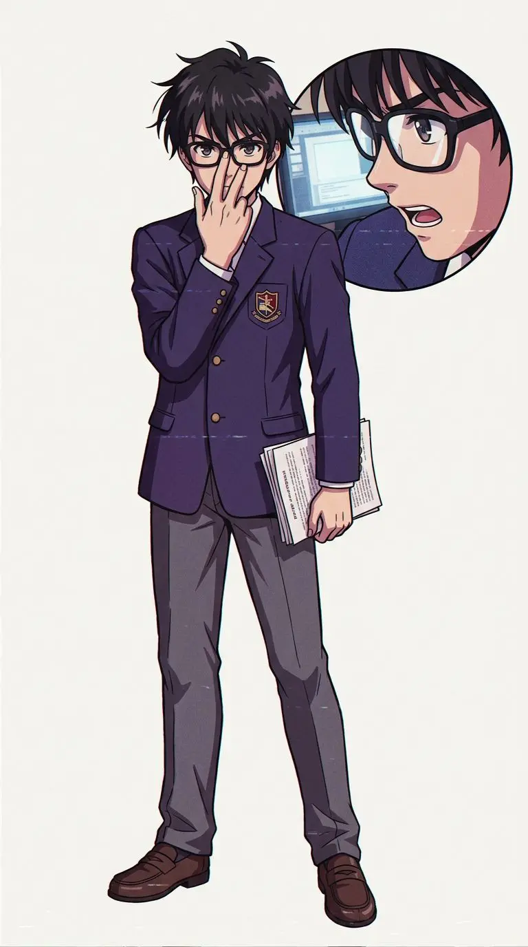 安芸倫也 portrait — AI comic character on TabStory