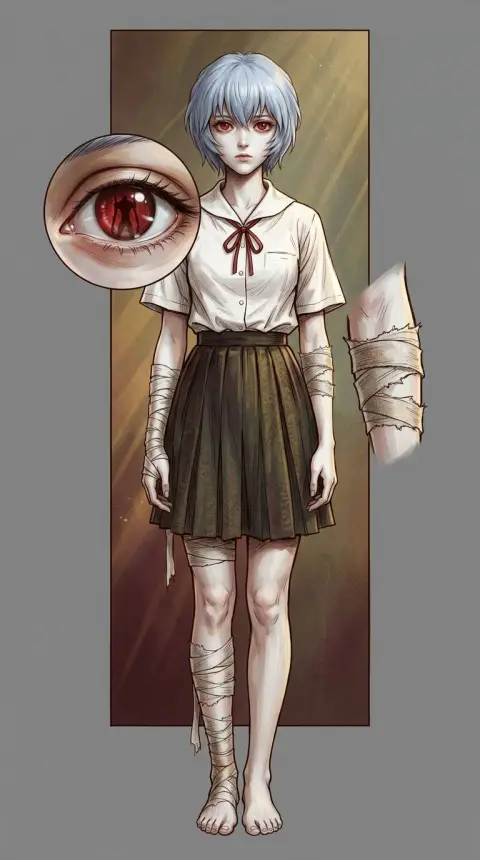 Rei Ayanami — AI comic character