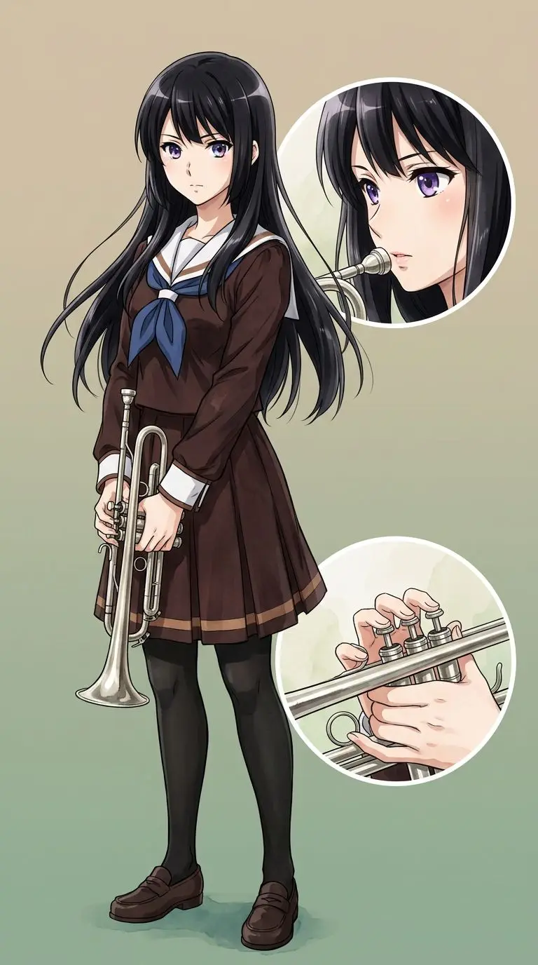 高坂麗奈 portrait — AI comic character on TabStory