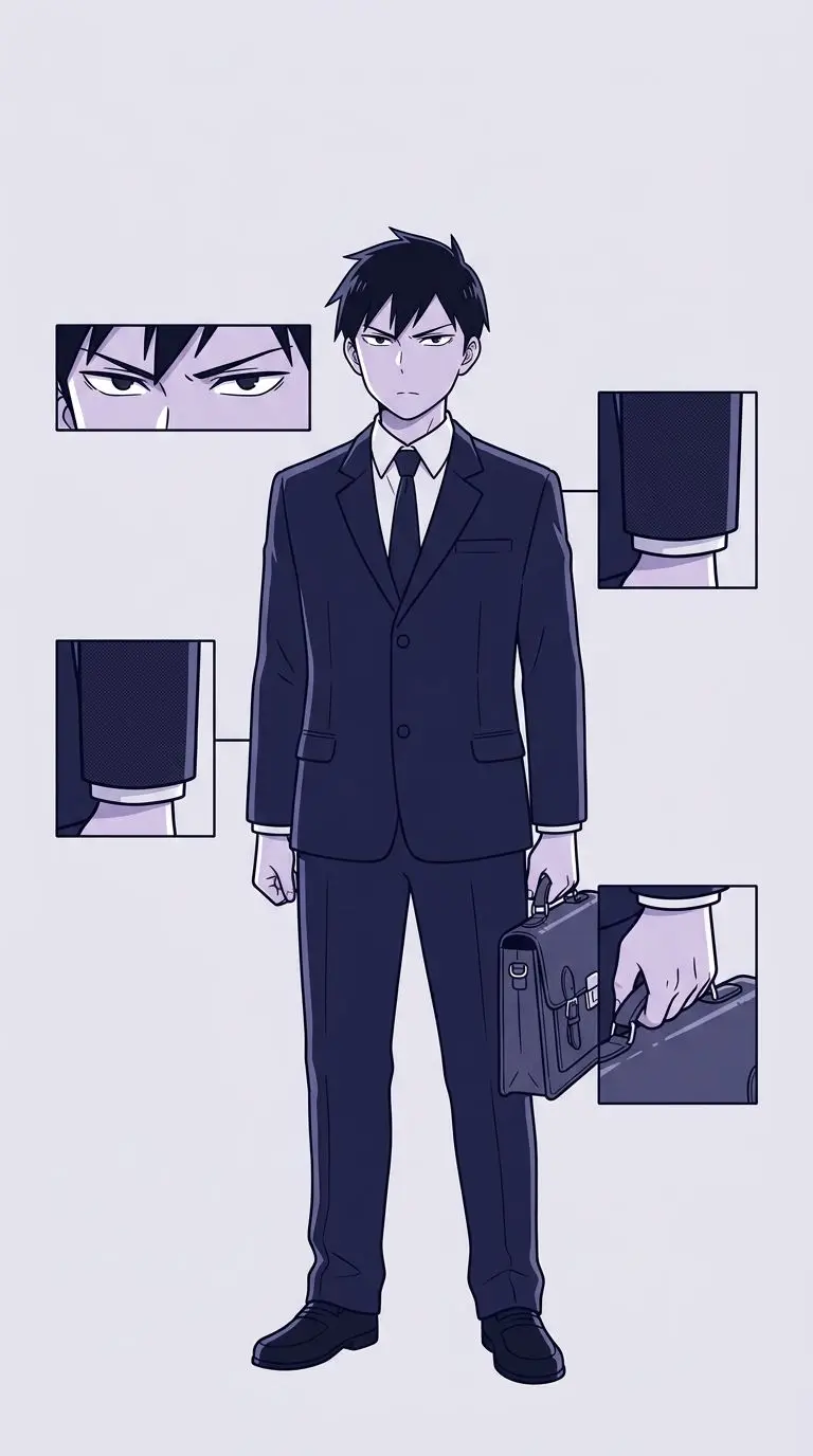 ライドウ portrait — AI comic character on TabStory