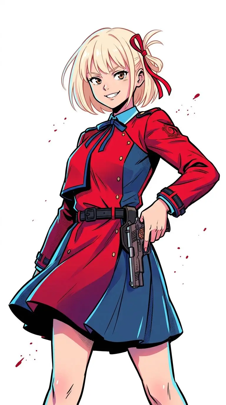 錦木千束 portrait — AI comic character on TabStory